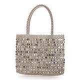 シルバー | カシュカシュ cachecache / メタルビーズミニトートバッグ | UNBILLION