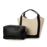 ブラック | カシュカシュ cachecache / ショルダーバッグ付きキャンバストート | UNBILLION