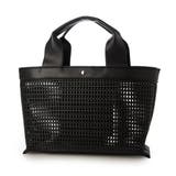 ブラック | カシュカシュ cachecache / 横長メッシュトート | UNBILLION