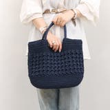 カシュカシュ cachecache / 柄編みベーシックトート カゴバッグ | UNBILLION | 詳細画像5 