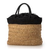 ブラック | カシュカシュ cachecache / ラメ切替クロッシェトート カゴバッグ | UNBILLION