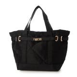 ブラック | カシュカシュ cachecache ヒネリ金具2wayナイロンキルティングトート… | UNBILLION