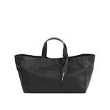 ブラック | カシュカシュ cachecache / メッシュエンボス横長ショッパートート | UNBILLION