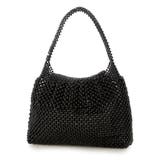 ブラック | カシュカシュ cachecache / 丸ビーズフリルミニバッグ | UNBILLION