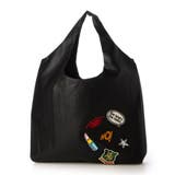 ブラック | カシュカシュ cachecache / ワッペン付きショッパー | UNBILLION