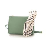 グリーン | カシュカシュ cachecache / WEB限定スカーフ付ボックスショルダー | UNBILLION