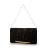 ブラック | カシュカシュ cachecache / チェーンショルダー付きクラッチバッグ | UNBILLION