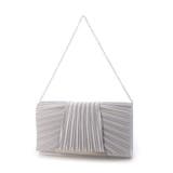 シルバー | カシュカシュ cachecache / チェーンショルダー付きクラッチバッグ | UNBILLION