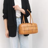 ピークスピーク / 牛革パッチワーク横長ボストン | UNBILLION | 詳細画像1 