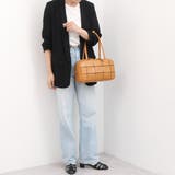 ピークスピーク / 牛革パッチワーク横長ボストン | UNBILLION | 詳細画像2 