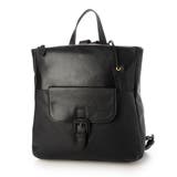 ブラック | アトランタ ATLANTA / やぎ革軽量ボックス型リュック | UNBILLION