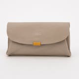 グレーベージュ | アトランタ ATLANTA / 牛革かぶせ長財布 | UNBILLION