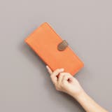 オレンジ | アトランタ ATLANTA / 牛革薄マチロングウォレット | UNBILLION