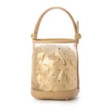 ベージュ | カカトゥ kakatoo / チュール×ビジュー風2wayバケツバッグ | UNBILLION