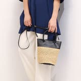 ペルケ perche / エステルメッシュ・牛革丸手2wayバケツバッグ | UNBILLION | 詳細画像1