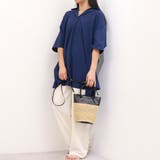 ペルケ perche / エステルメッシュ・牛革丸手2wayバケツバッグ | UNBILLION | 詳細画像2