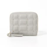 ライトグレー | ペルケ perche / シープボックスキルト・ジャバラカードウォレット | UNBILLION