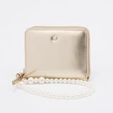 ゴールド | ペルケ perche / パール調ストラップ・ジャバラカードウォレット | UNBILLION