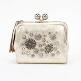 ゴールド | ペルケ perche / マルチスタッズがま口二つ折りウォレット | UNBILLION