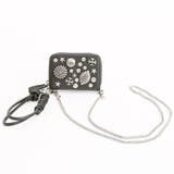 グレー | ペルケ perche / マルチスタッズジャバラチャームウォレットショルダー | UNBILLION