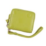 グリーン | ペルケ perche / ドット型押しパームフィットストラップウォレット | UNBILLION