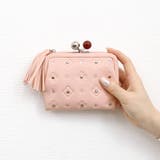 ペルケ perche / サクラ・スタッズ・アクリル玉がま口2つ折り財布 | UNBILLION | 詳細画像2