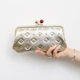 ゴールド | ペルケ perche / サクラ・スタッズ・アクリル玉がま口長財布 | UNBILLION