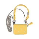 イエロー | ペルケ perche / ドット刺繍ジャバラチャームウォレットショルダー | UNBILLION