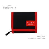 ブラック | 二つ折り財布 軽い コンパクト | e-mono kids