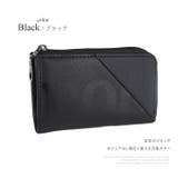 ブラック | L字ファスナーキーケース キーケース キーホルダー | e-mono men