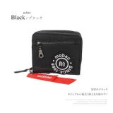 ブラック | ラウンドファスナー二つ折り財布 二つ折り財布 折りたたみ財布 | e-mono men