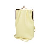 イエロー | がま口スマホショルダー スマホポシェット スマホポーチ | e-mono