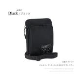 ブラック | 縦型お財布ショルダーバッグ ショルダーバッグ ポシェット | e-mono