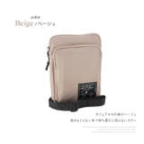 ベージュ | 縦型お財布ショルダーバッグ ショルダーバッグ ポシェット | e-mono