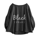 ブラック | 異素材MIXバルーンスリーブ プルオーバー | e-zakkamania stores