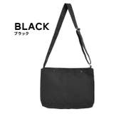 ブラック | anello（アネロ）：ミニポーチ付10ポケットショルダーバッグ | e-zakkamania stores