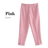 ピンク | センタープレス クロップドパンツ | e-zakkamania stores