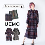 UEMO（ウイーモ）：チェック ロングワンピース | e-zakkamania stores | 詳細画像1 