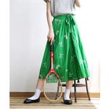 テニス柄刺繍 ラップタックスカート | e-zakkamania stores | 詳細画像18 