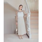 SET2点チュールキャミ付きドッキングワンピース | earth music&ecology | 詳細画像2