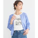 UVカット加工クルーネックニットカーディガン | earth music&ecology | 詳細画像11