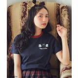 ネイビー | miffy/earth Rose ringer Tee | earth music&ecology