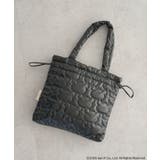 ブラック | リラックマ×earth シルエットキルトトートバッグ | earth music&ecology 