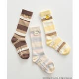 リラックマ×earth マルチボーダーソックス | earth music&ecology  | 詳細画像1 