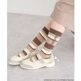 リラックマ×earth マルチボーダーソックス | earth music&ecology  | 詳細画像6 