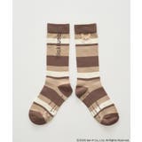 A | リラックマ×earth マルチボーダーソックス | earth music&ecology 