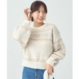 アイボリー | フェザーヤーンノルディックプルオーバー | earth music&ecology