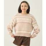 ベージュ | フェザーヤーンノルディックプルオーバー | earth music&ecology