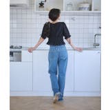 カットオフフレアデニムパンツ | earth music&ecology | 詳細画像17