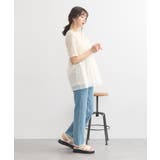 カットオフフレアデニムパンツ | earth music&ecology | 詳細画像26